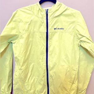 Raincoat Neon green, lightweight, athletic